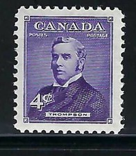 CANADA - SCOTT 349 - VFNH - PRIME MINISTERS - SIR JOHN THOMPSON - 1954
