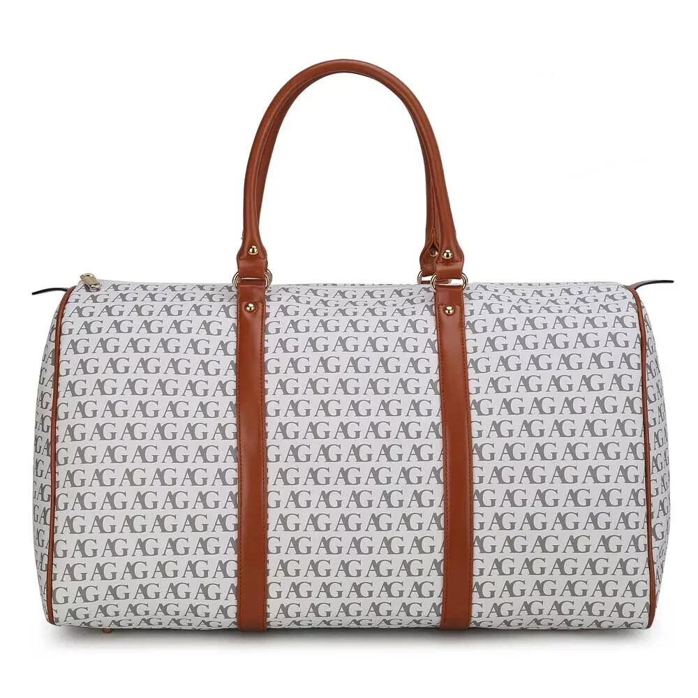 Mens Large Faux Leather Holdall Luggage Weekend Duffel Travel