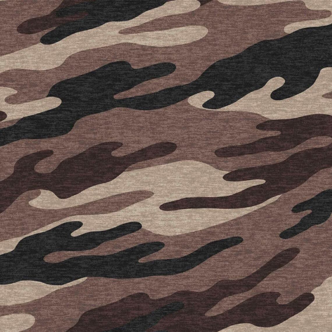 2-Way Stretch Camo Hacci Brushed Poly Spandex Fabric