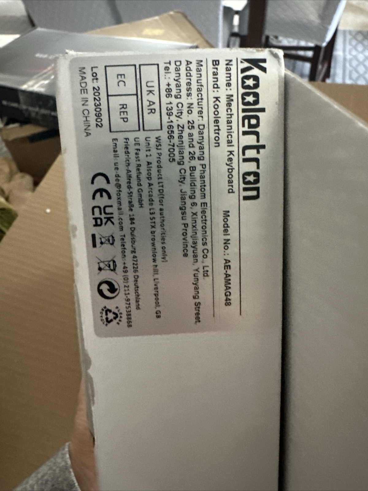 Koolertron Keyboard Red Axis