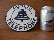 Vtg BELL SYSTEM Public Telephone # 22 fair cond Free S/H