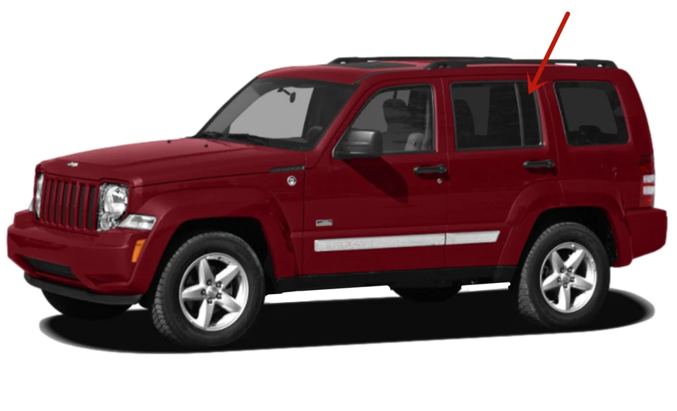 Fits 2008-2012 Jeep Liberty Driver Left Side Rear Vent Window Glass OEM MOPAR Foto 3 de 4