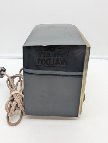 Westinghouse Clock Radio Vintage 1954 BLACK Model H-477T5 Parts Or Restoration - Picture 8 of 19