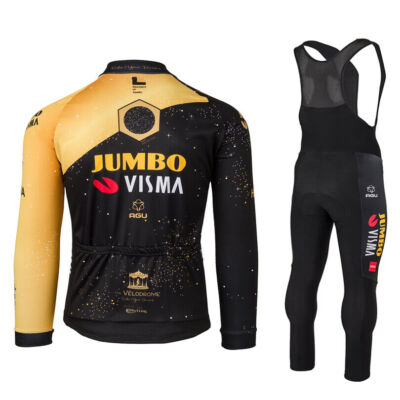 Agu Cycling Apparel Jumbo Visma Bib Shorts Mens Team Thermal