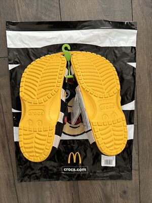 CROCS X MCDONALD'S HAMBURGLAR CLASSIC CLOGS SIZE M 6 / W 8 CROCS X MCDONALD'S HAMBURGLAR CLASSIC CLOGS SIZE M 6 / W 8