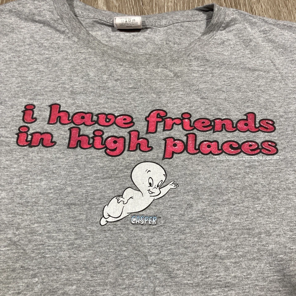 Camisa Casper 3XL Camiseta Vintage Años 90 00 Fantasma Película Programa de TV Dibujos Animados Amigos Foto 3 de 4