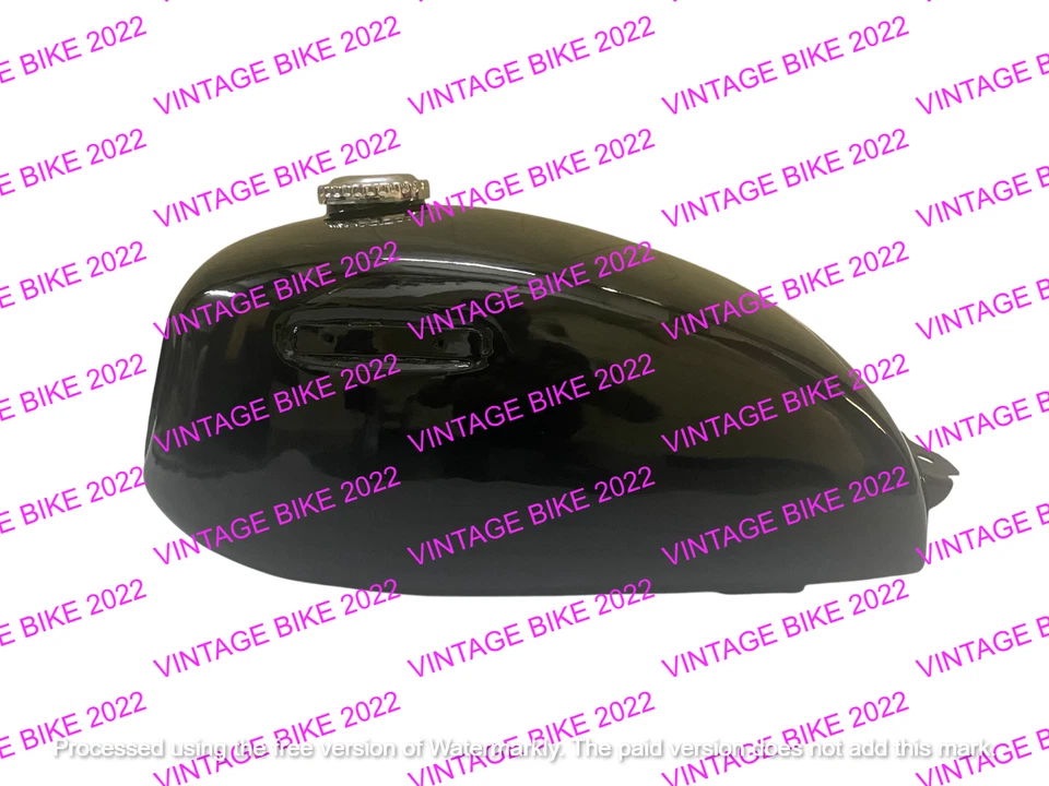 HONDA SL 125 SL 100 ЧЕРНЫЙ СТАЛЬНОЙ БЕНЗОБАК 1971 ДО 1973 + КРЫШКА КРАНА /ПОДХОДИТ ДЛЯ - Изображение 4 из 4