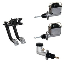 Reverse Swing Mount Brake Clutch Pedal Combo Assembly Master Cylinders 6.25:1