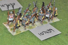 25mm medieval / english - halberd 12 figs - (107439)