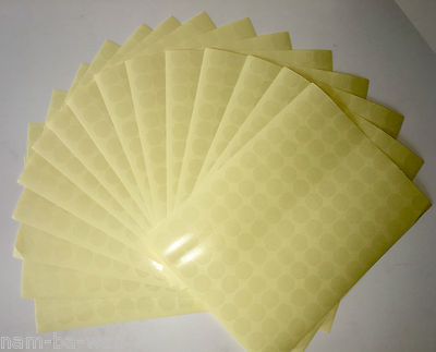 16 mm KLAR TRANSPARENT Runde Aufkleber selbstklebend Kreis Papier Etiketten TSS16