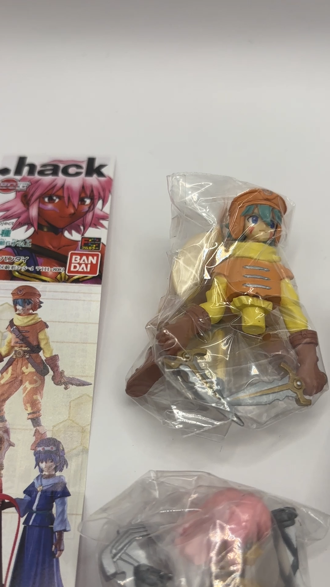 HGIF .hack 1 Unopened Set of 4 type Gashapon BANDAI Vintage 2002