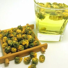GOLDEN CHRYSANTHEMUM TEA, FLOWERS-SWEET BUD FLORAL AROMATIC FREE SHIPPING