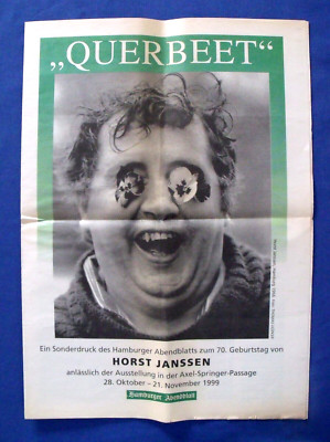''Querbeet'' Sonderdruck des Hamburger Abendblatts zum 70. Geb. von Horst Janssen