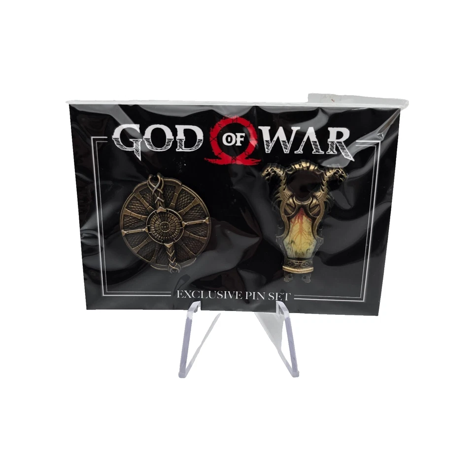 2018 Loot Crate Loot Gaming God of War Pin Set Exclusive Limited Edition New - Image 3 of 4