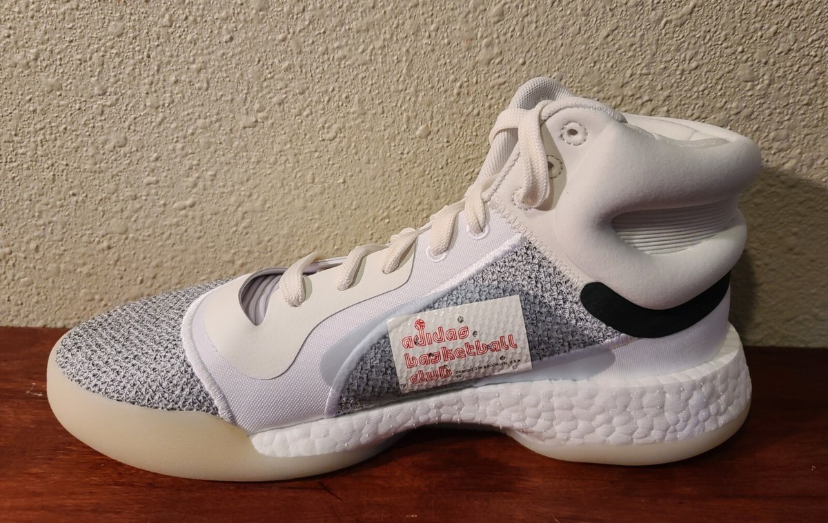 New Adidas Marquee Boost Gray & White Mens Basketball Shoes  display picture 1