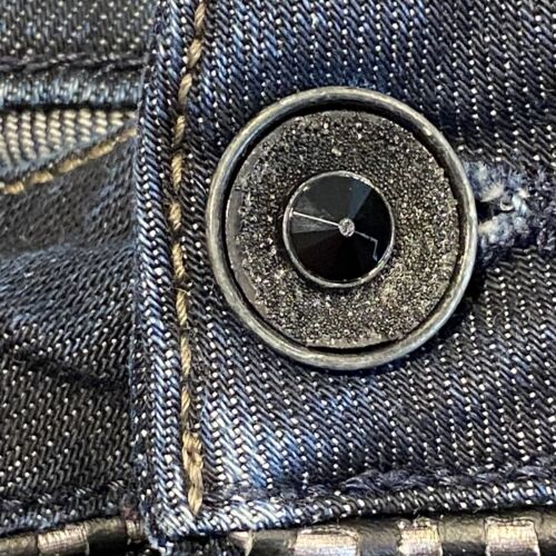 Pantalones de mezclilla Diesel Ronhary para mujer 31W 34L azul oscuro lavado 008AA algodón elástico - Imagen 7 de 11