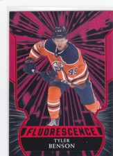 20/21 UD..TYLER BENSON..FLUORESCENCE..# F-9..OILERS..FREE COMBINED SHIP