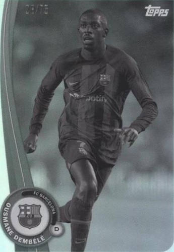 Topps Chrome OUSMANE DEMBELE Black & White Ray Wave #98 FC