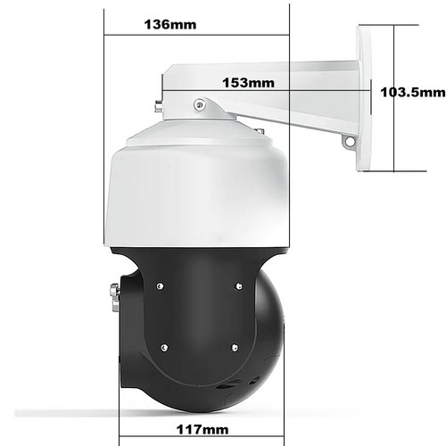 8MP 4K 300X Zoom Dual Lens Two-Way Audio PoE Speed Dome PTZ IP Camera Auto Track - Picture 15 of 15