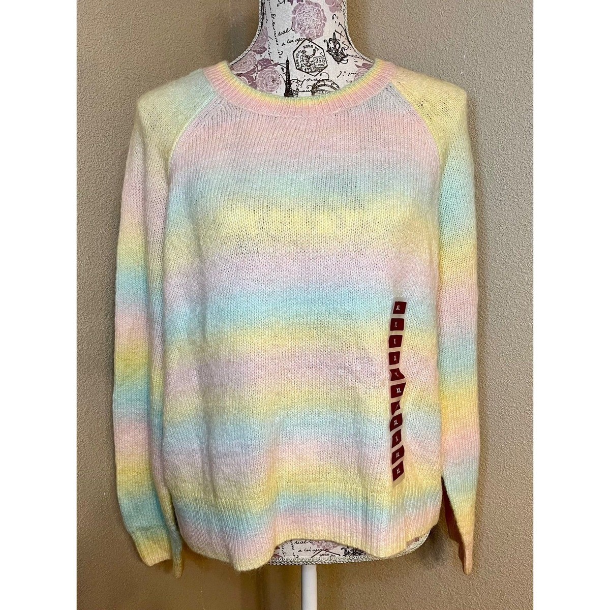 BB Dakota by Steve Madden Ombre Sweater Rainbow Crazy On You