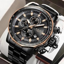 Waterproof Men Watch Stainless Steel Quartz Classic Business Luminous Wristwatch