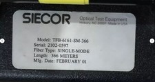 Siecor Optical Test Equipment TFB-6161-SM-366 With Case Fiber Optic