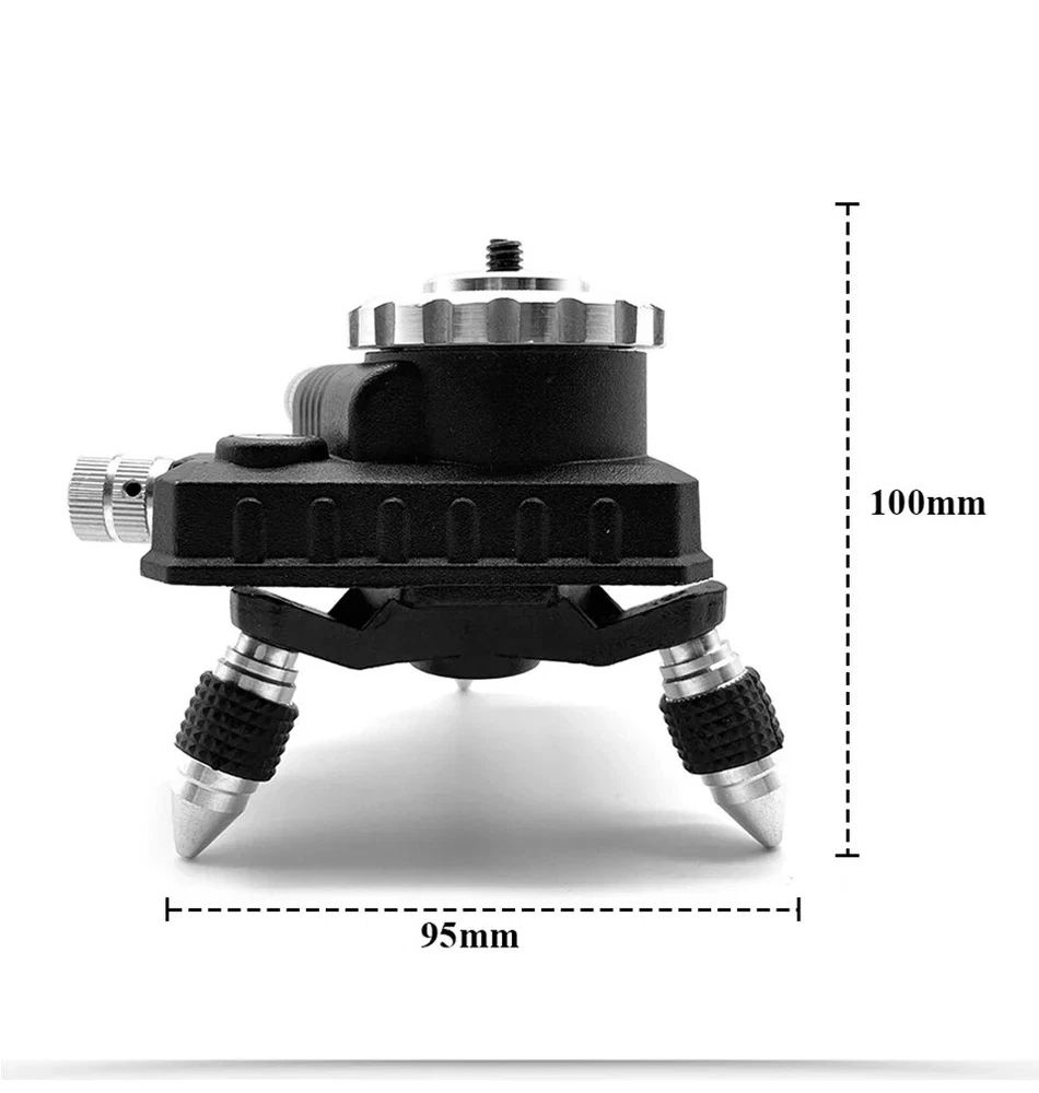 Adjustable Laser Level Metal Tripod Bracket 360 Rotation Base 1/4 Inch Interface