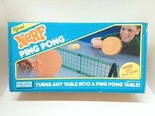 Vintage Official NERF Ping Pong (Parker Brothers, 1987) with Box / Ball