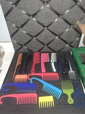 Lot Of 18 Detangler Combs Some Vintage Some Not