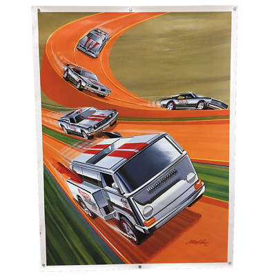 Hot Wheels RLC 2006 Red Line Club Super Chromes Beach Bomb Membership Poster