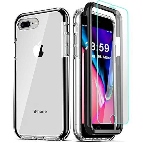 iPhone 8+/7+/6S/6+ Case: 3-in-1 Clear iPhone 7 Plus/8 Plus iPhone 8+/7+/6S/6+ Case: 3-in-1 Clear iPhone 7 Plus/8 Plus