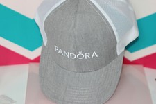 NEW PANDORA JEWELRY Embroidered baseball cap adjustable vented GREY Collector's