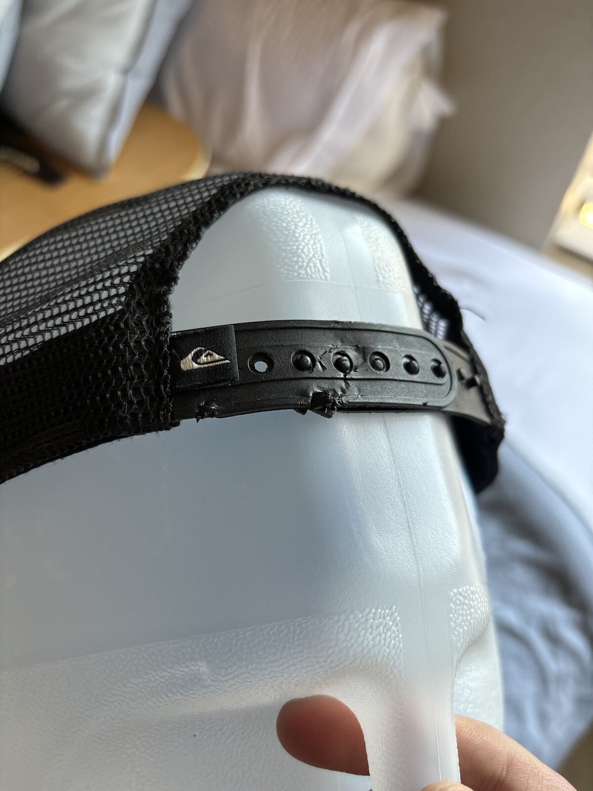 Black Quicksilver Mesh Adjustable One Size SnapBa… - image 10