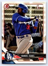 2018 Bowman #BP47 Ibandel Isabel Los Angeles Dodgers BASEBALL Card