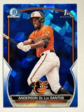 2023 Bowman Chrome Sapphire #BCP-207 Anderson De Los Santos Baltimore Orioles
