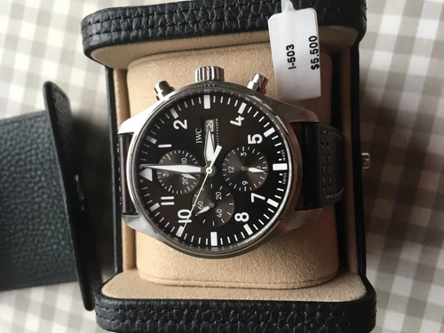 Iwc Schaffhausen pilot's watch chronograph automatic