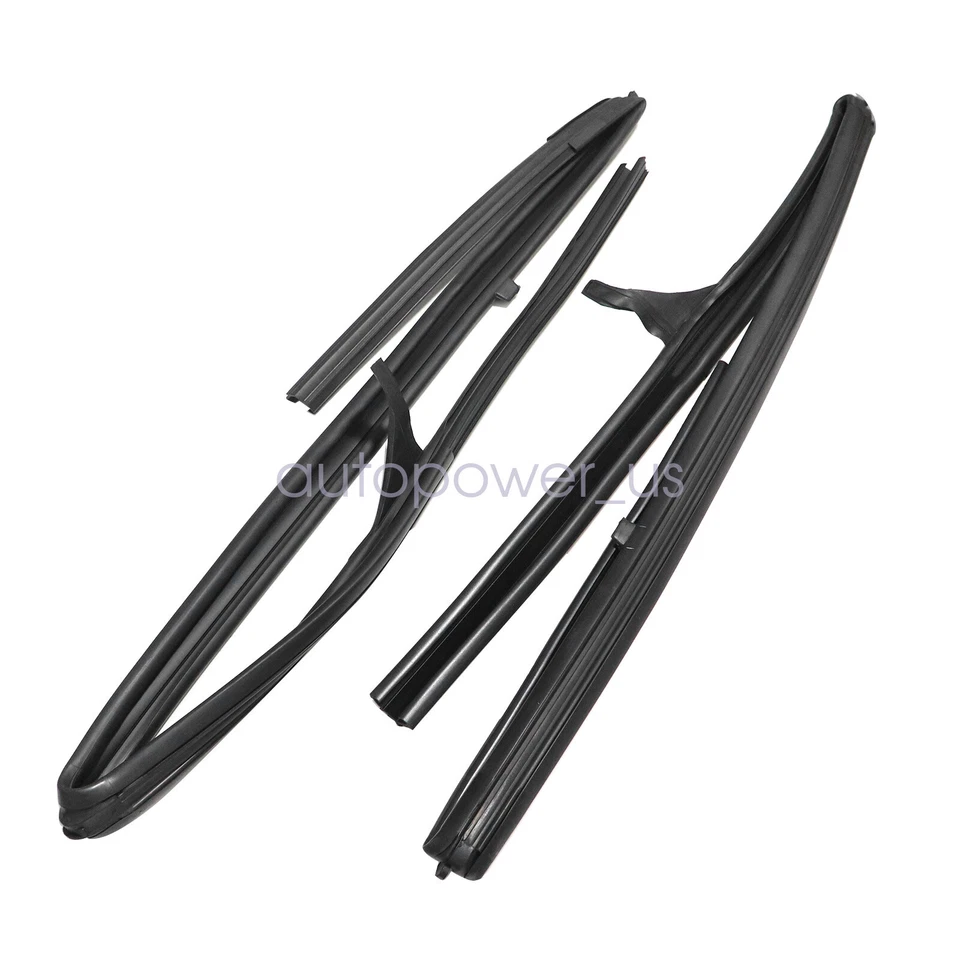 Cauchos de vidrio para puerta delantera para Nissan Frontier 1998-2005 803312S400 803302S400 Foto 3 de 4