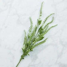 Factory Direct Craft Flocked Vinyl Artificial Light Green Wildflower Sprays