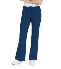 Landau Womans Flair Leg Scrub Pant 8335 Navy Blue PMD-TXL