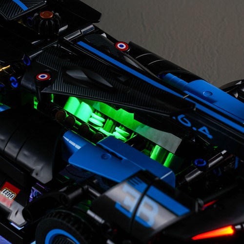 BrickBling Licht Kit für LEGO Bugatti Bolide Agile Blue 42162 (Fernbedienung) - Bild 6 von 10