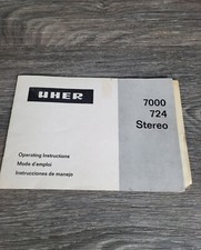 UHER 7000 724 Stereo Operating Instructions -...