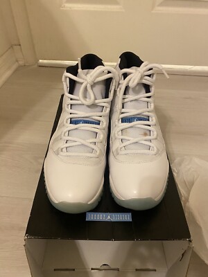 Air Jordan 11 Retro White/ Legend Blue-Black Blanc/Ciel -Noir