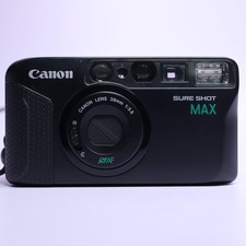 Canon Sure Shot Max 35mm Film Point and Shoot Camera Black Tested *Read*