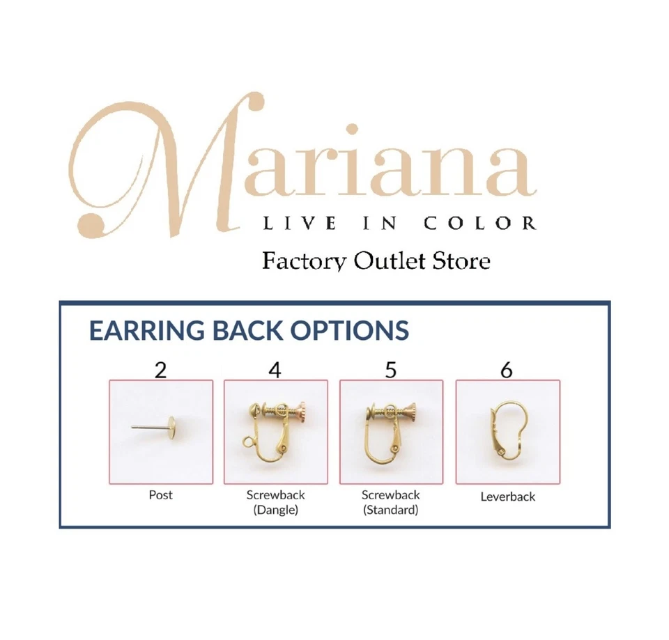 Earrings By Mariana Woman Elegant Montana Blue and AB Swarovski Crystals - Image 4 of 4