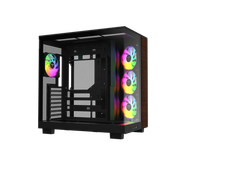 Thermaltake View 380 XL WS ARGB; Mid Tower Chassis; Side Wood Trim; 4x120mm ARGB