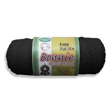 Bonnie Macrame Craft Cord 4mmX50yd Black