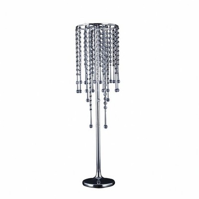 Metal Flower Stand with Crystal Beads Slim Crystal Bead Flower Pedestal