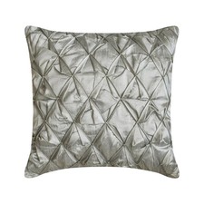 Decorative Throw Pillow Case Grey 16"x16", Bed Decor Taffeta - Between Spaces