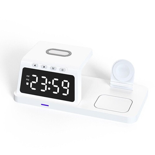 Base de carga inalámbrica 4 en 1 para Apple Watch iPhone 15 14 13 Pro 12 X NUEVO - Imagen 8 de 28
