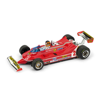 Ferrari 312 T5 G.Villeneuve 1980 N.2 Brazil Gp Whit Pilote 1:43 Brumm Formula 1